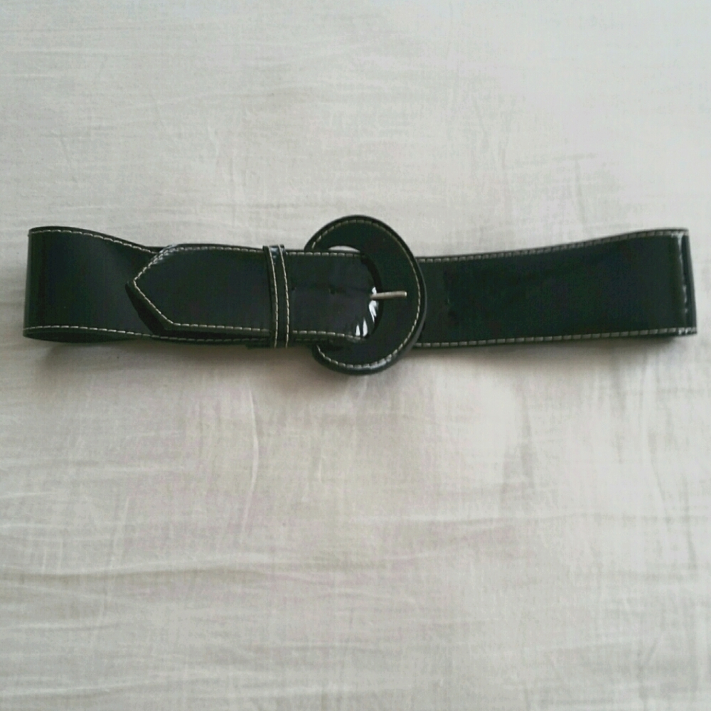 Patent Leather Black Belt